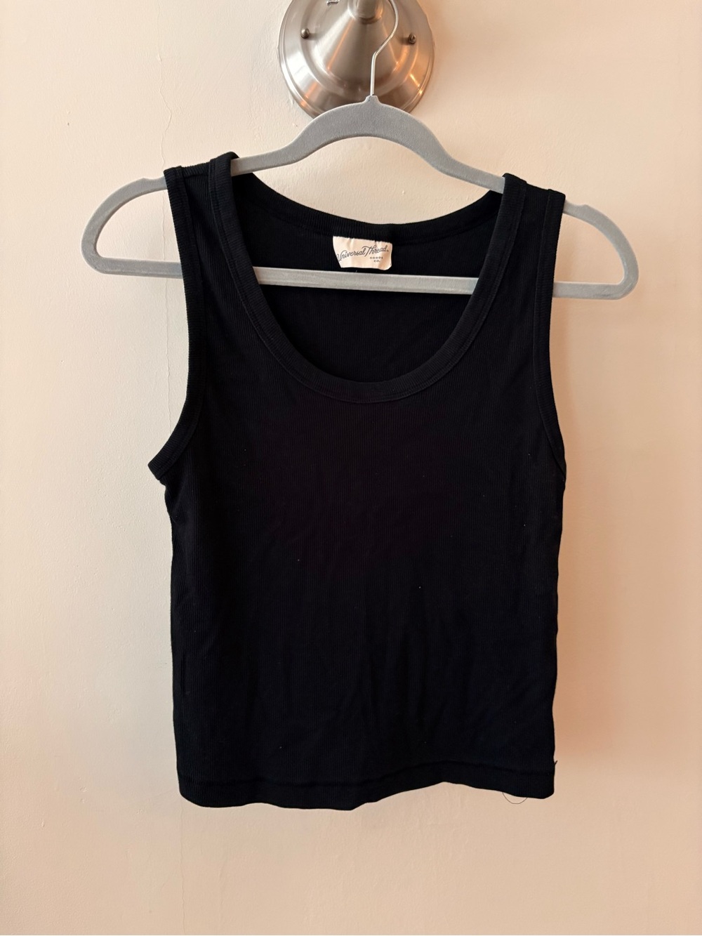 Universal Thread Black Ribbed Tank Top